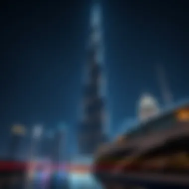 Burj Khalifa's Nighttime Brilliance Burj Khalifa illuminated at night