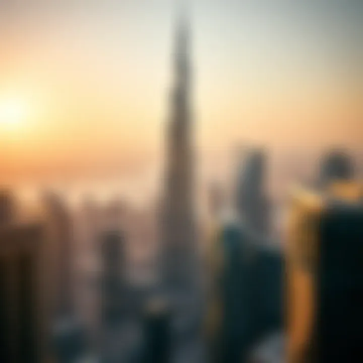 Burj Khalifa and Its Urban Context Burj Khalifa surrounded by urban development