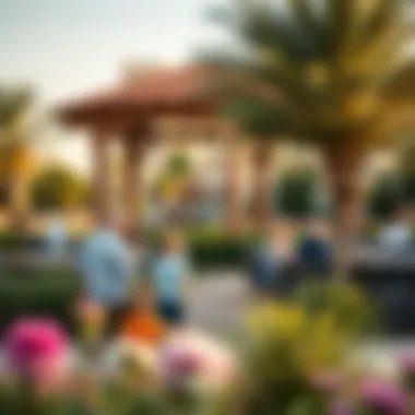 Community Outdoor Spaces for Families Families enjoying outdoor spaces in the community