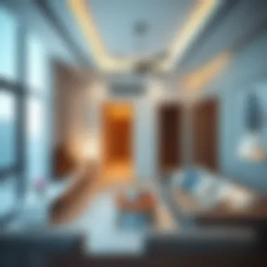 Contemporary 2BHK Apartment Interior Modern interior design of a 2BHK apartment in Dubai