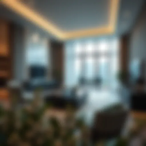 Sophisticated Design of Living Room Elegant living space within Mudon Arabella Townhouses