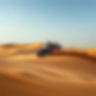 Adventurous dune bashing experience in the Dubai desert