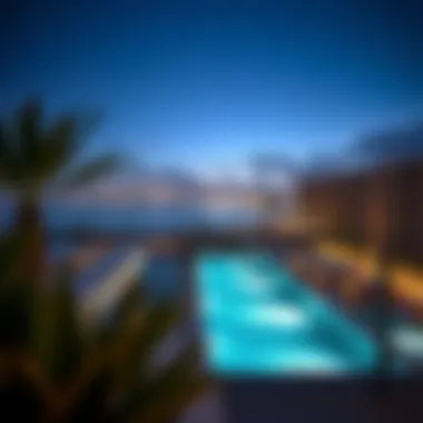 Stunning view from a balcony of Five Palm Jumeirah