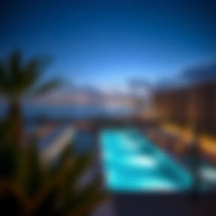 Stunning view from a balcony of Five Palm Jumeirah