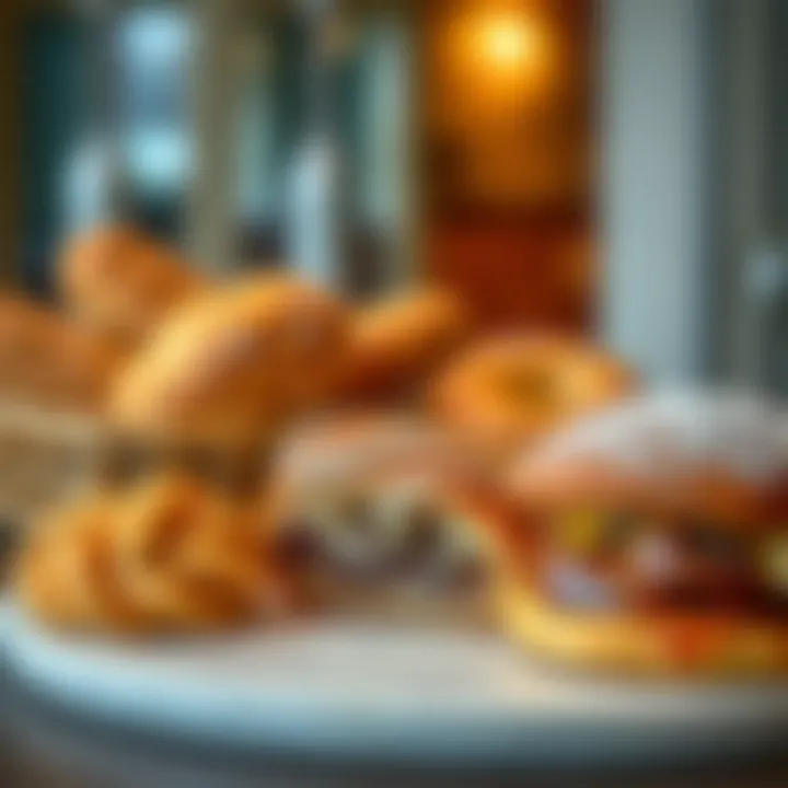 An assortment of freshly baked pastries and bread from Dubai
