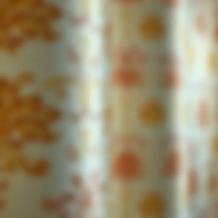 Close-up of wallpaper patterns and designs
