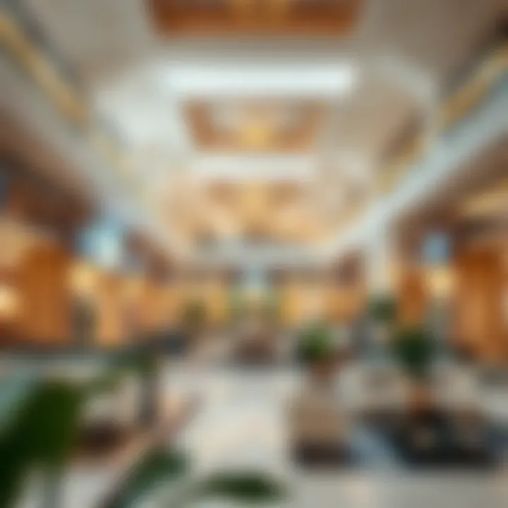 Interior view of Zabeel Furniture Mall showcasing its spacious layout