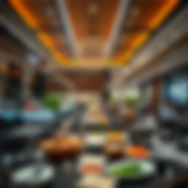 Culinary Delights at Festival City Mall An inviting dining area featuring various global cuisines