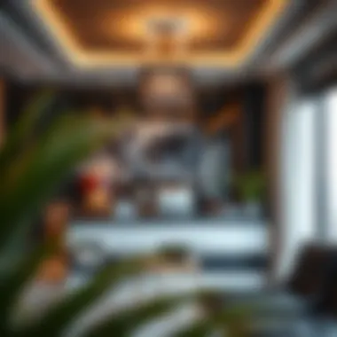 Real Estate Office Setting Interior of a real estate office in Dubai