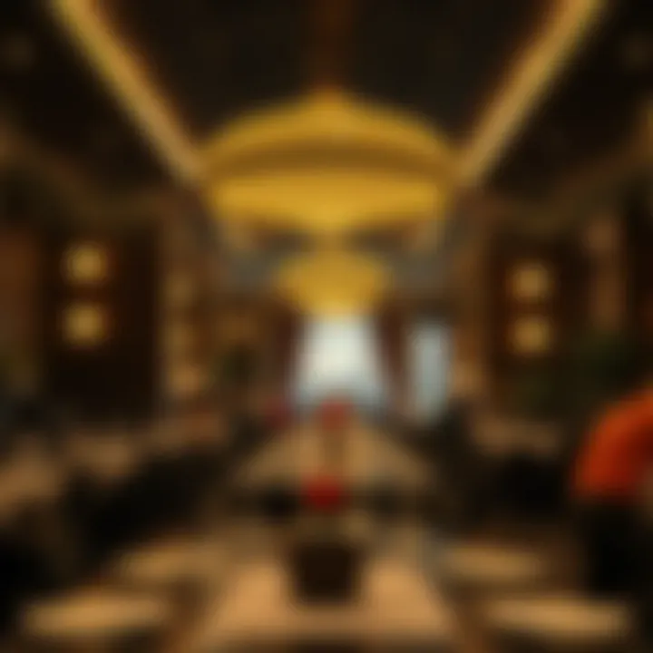 Festive Ramadan decorations enhancing the dining experience