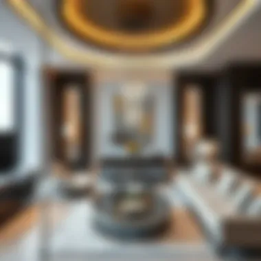 Interior view of a luxury apartment in Iris Bay Tower