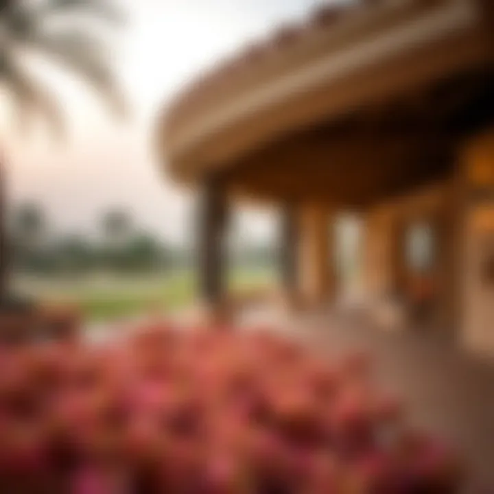 Architectural Details of the Fire Course Close-up of the intricate design elements of the golf course