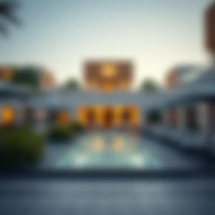 Vibrant lifestyle scene at La Mez Jbr with amenities.