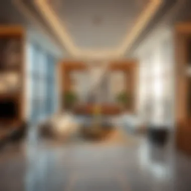 Elegant Penthouse Interior Design Luxurious penthouse interior showcasing elegant design and furnishings