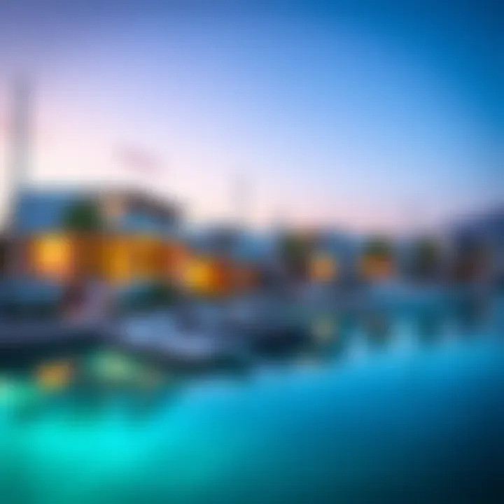 Luxurious waterfront properties reflecting the investment potential in غنتوت