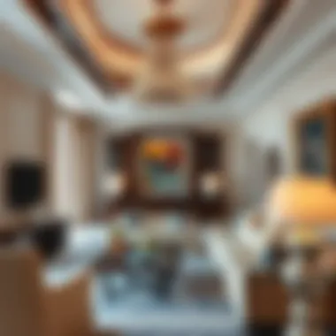 Elegant Interior Detail of Marsa Al Arab Residence Luxurious interior design of a residence in Marsa Al Arab