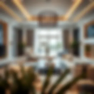 Luxurious interior of a villa in Masar