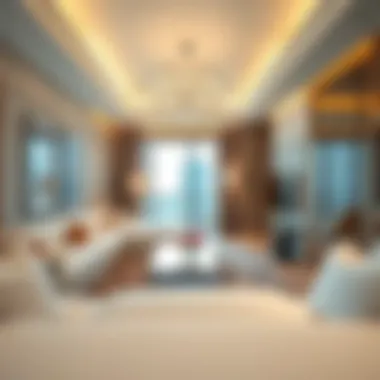 Luxurious interior of a hotel apartment at Millennium Place
