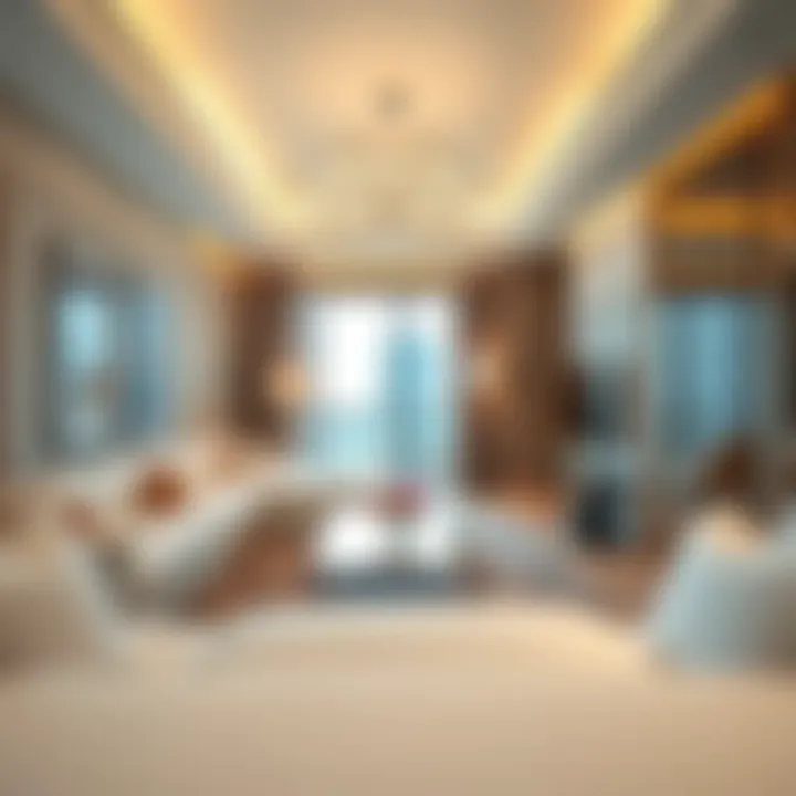 Luxurious interior of a hotel apartment at Millennium Place