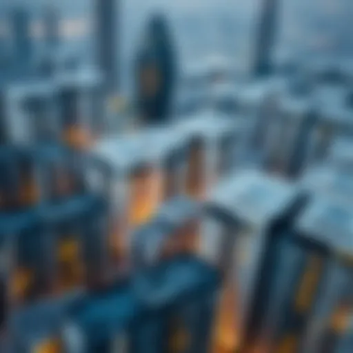 Aerial view of Dubai South showcasing modern apartment buildings