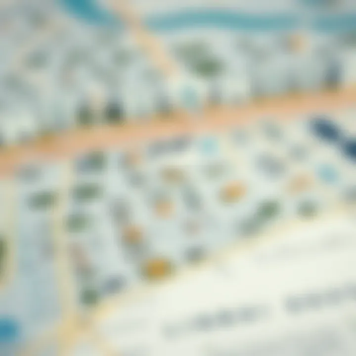 Neighborhood Map of Dubai South Map highlighting neighborhoods in Dubai South