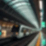 Overview of the Dubai Metro station
