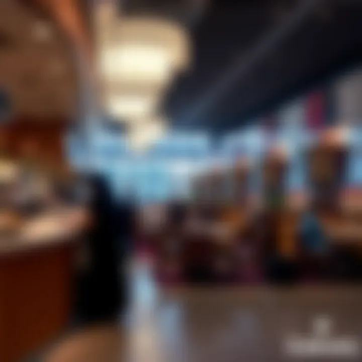 Culinary Delights at the Terminal Passengers enjoying dining options at the terminal