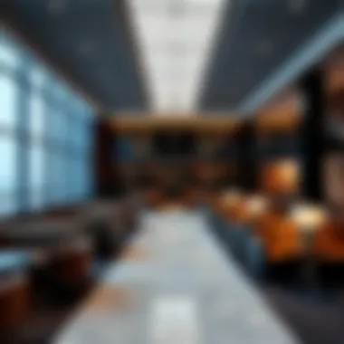 Exclusive Lounge Experience Luxury lounge area for first-class passengers