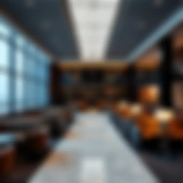 Exclusive Lounge Experience Luxury lounge area for first-class passengers