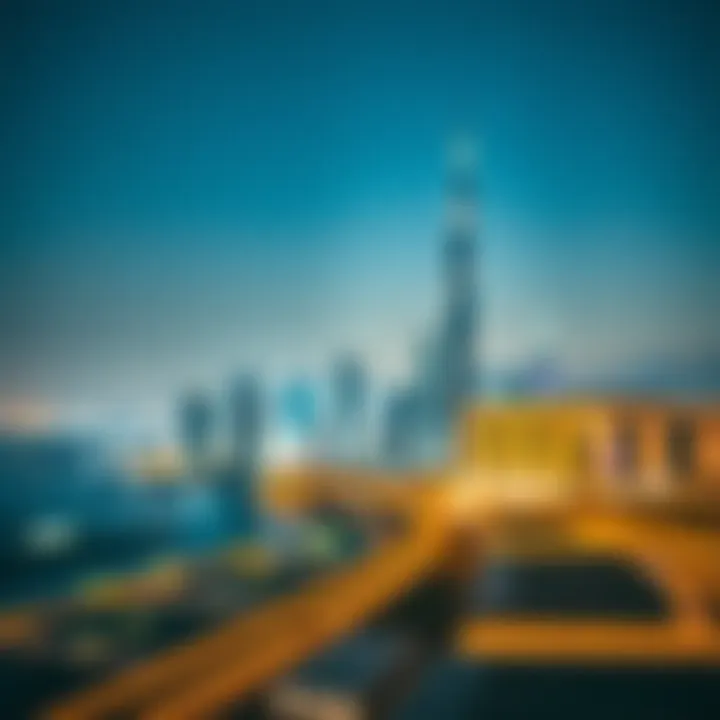 Opportunities in the Dynamic Dubai Skyline A scenic view of the Dubai skyline representing opportunities for freelancers