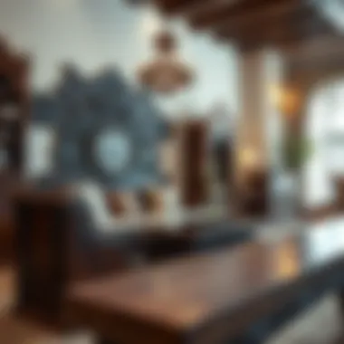 Traditional Emirati style furniture with intricate details