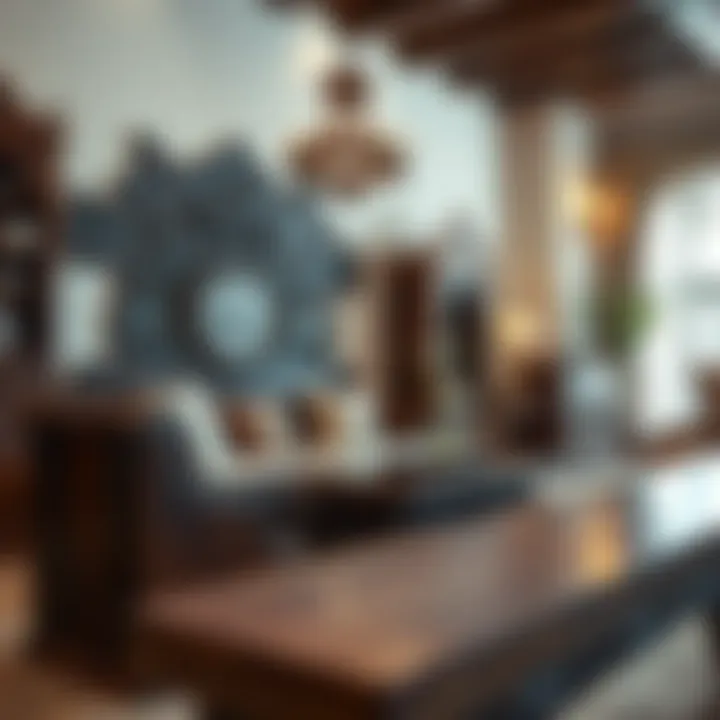 Traditional Emirati style furniture with intricate details