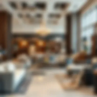 Showroom displaying a variety of modern furniture styles