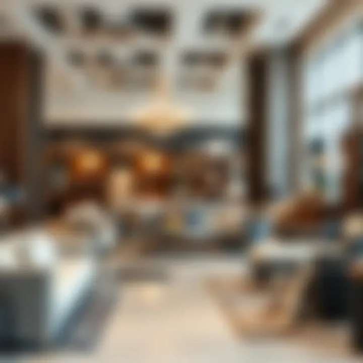 Showroom displaying a variety of modern furniture styles