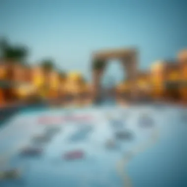 Operational Hours and Attractions Map of Riverland Dubai A map highlighting the operational hours and key attractions of Riverland Dubai