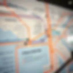 Detailed overview of the Dubai Metro train map showcasing various lines and stations.