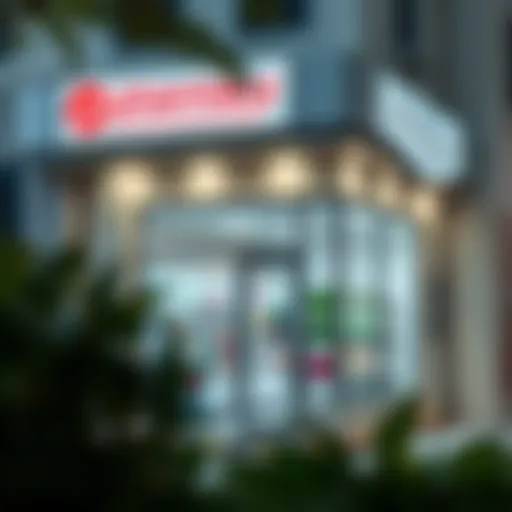 Pharmacy exterior in Damac Hills 2