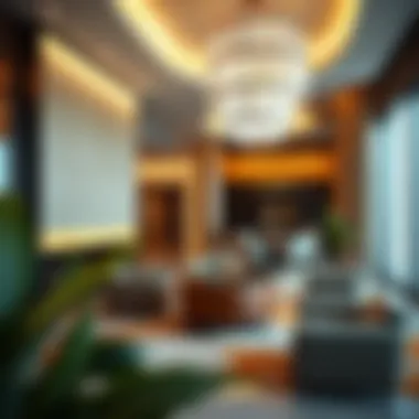 Interior shot of Noora Tower highlighting modern amenities