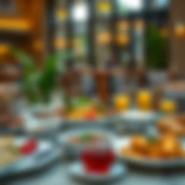 A beautifully arranged breakfast table with an array of local dishes