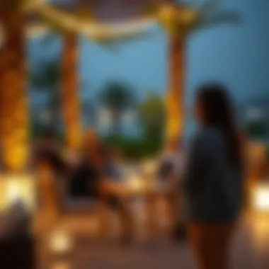 Client Engagement in Outdoor Settings Engaging outdoor gathering for real estate clients in Dubai