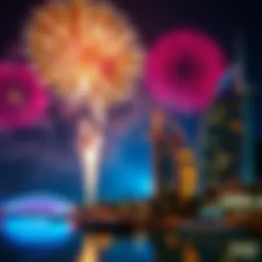 Fireworks display on New Year's Eve in Dubai