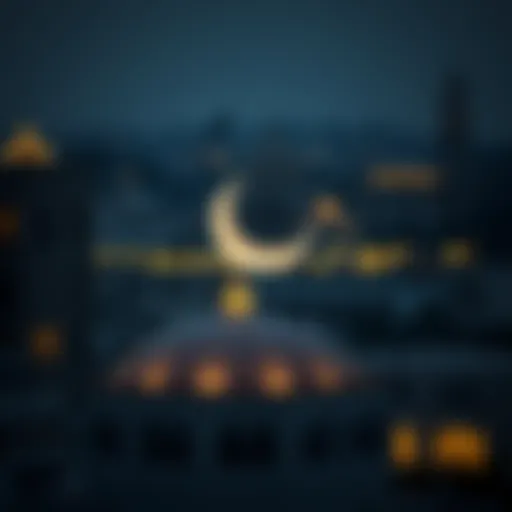 The Crescent Moon: A Sign of Ramadan The crescent moon symbolizing the start of Ramadan