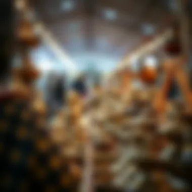 Artisans displaying unique handcrafted products at the auction