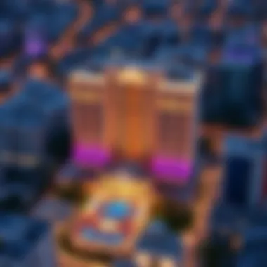 Savoy Suites Location in Bur Dubai Aerial view of Savoy Suites Hotel Apartments highlighting its prime location in Bur Dubai
