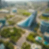 Aerial View of Sharjah Garden City Aerial view of Sharjah Garden City showcasing its lush greenery and modern architecture