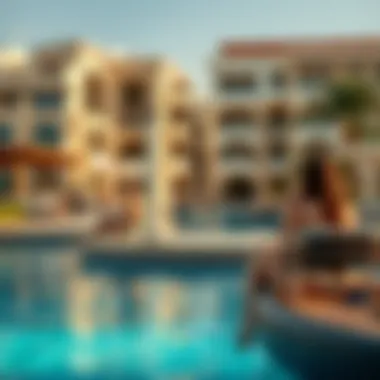 Vibrant lifestyle scenes at Shorfa Bay, featuring leisure activities and waterfront experiences