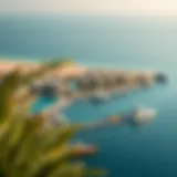 Scenic Overview of Shorfa Bay A breathtaking view of Shorfa Bay showcasing the serene waters and luxurious properties