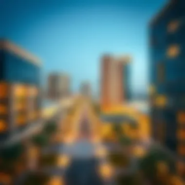 Aerial view showcasing the modern architecture of South Heights Al Wasl