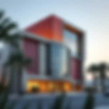 Modern Architectural Design of Tamani Arts Building Exterior view of Tamani Arts Building showcasing its modern architecture