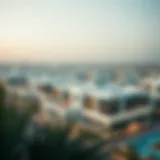 Aerial view of the Ansam Project showcasing its modern architecture